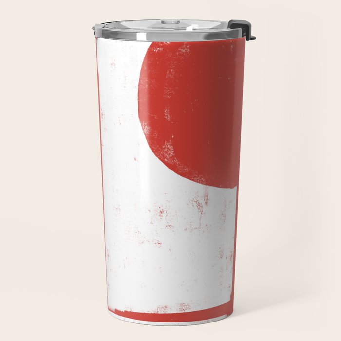 Red Geometric Object Travel Mug Gallery Image 2