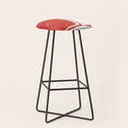 Red Geometric Object Stool Gallery Image 1