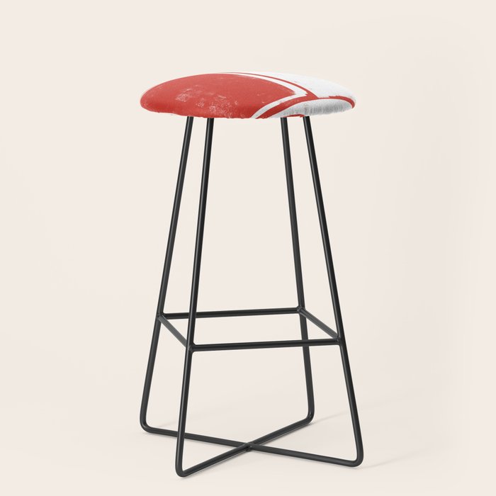 Red Geometric Object Stool Gallery Image 1