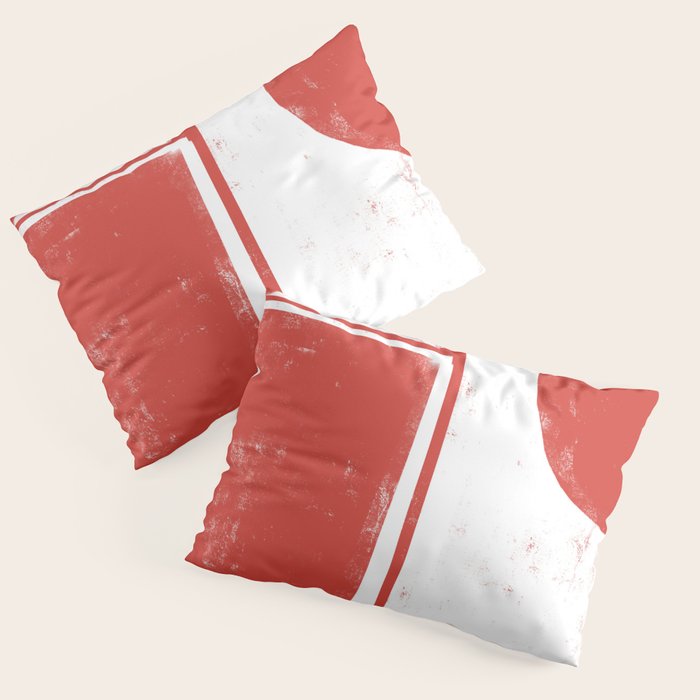 Red Geometric Object Pillow Sham Gallery Image 1