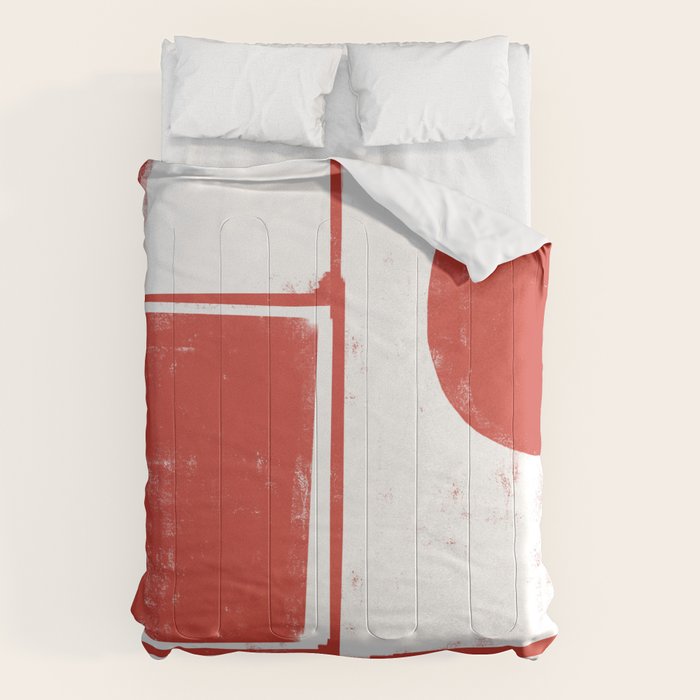 Red Geometric Object Comforter Gallery Image 6