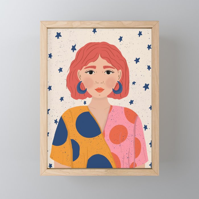 Star Girl  Mini Art Print Gallery Image 1