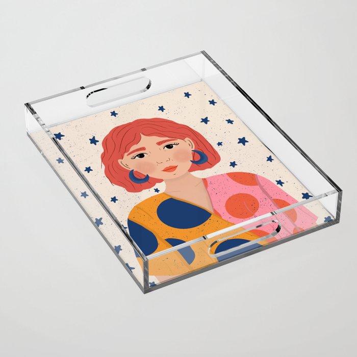 Star Girl  Acrylic Tray Gallery Image 1