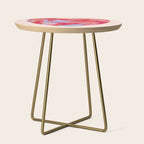 Heart and love retro psychedelic, valentine's day Side Table Gallery Image 1