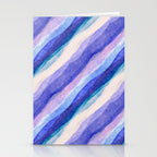 Ripples abstract diagonal stripe Stationery Card Gallery Image 2