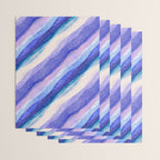 Ripples abstract diagonal stripe Wrapping Paper Gallery Image 3