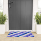 Ripples abstract diagonal stripe Welcome Mat Gallery Image 3