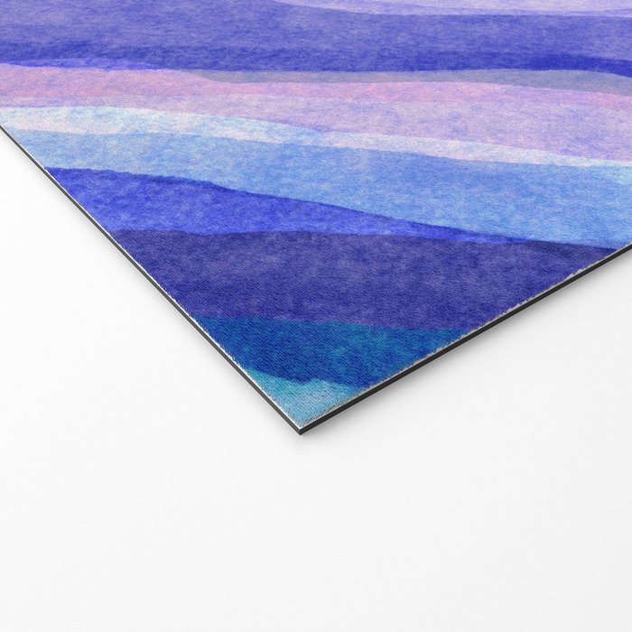 Ripples abstract diagonal stripe Welcome Mat Gallery Image 2