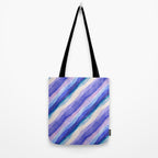 Ripples abstract diagonal stripe Tote Bag Gallery Image 2