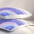 Ripples abstract diagonal stripe Pillow Sham Gallery Image 3