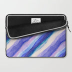 Ripples abstract diagonal stripe Laptop Sleeve Gallery Image 2