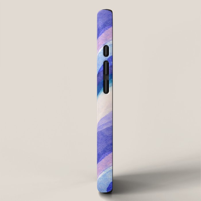 Ripples abstract diagonal stripe iPhone Case Gallery Image 2
