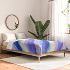 Ripples abstract diagonal stripe Comforter Gallery Image 2