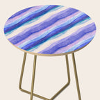 Ripples abstract diagonal stripe Side Table Gallery Image 2