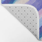 Ripples abstract diagonal stripe Bath Mat Gallery Image 2