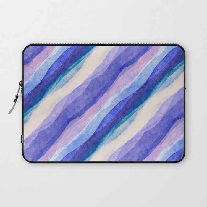Ripples abstract diagonal stripe Laptop Sleeve Gallery Image 1