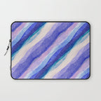 Ripples abstract diagonal stripe Laptop Sleeve Gallery Image 1
