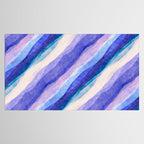 Ripples abstract diagonal stripe Tablecloth Gallery Image 2