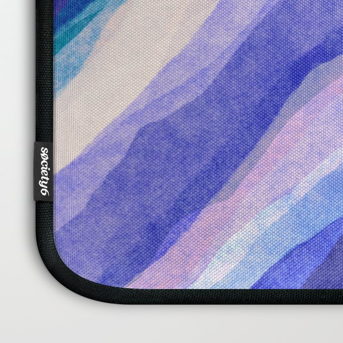 Ripples abstract diagonal stripe Laptop Sleeve Gallery Image 3