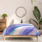 Ripples abstract diagonal stripe Comforter Gallery Image 3