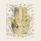 Hamsa Hand - Gold Palette Poster Gallery Image 4