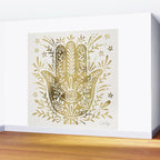 Hamsa Hand - Gold Palette Wall Mural Gallery Image 2