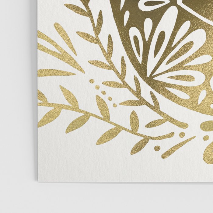 Hamsa Hand - Gold Palette Poster Gallery Image 3
