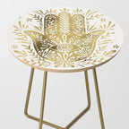 Hamsa Hand - Gold Palette Side Table Gallery Image 2