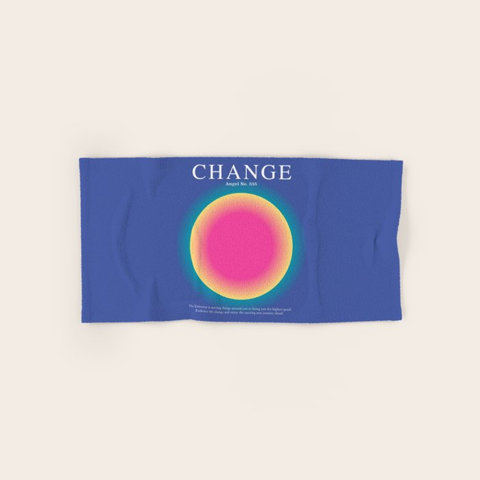 Gradient Angel Numbers: Angel Number 555 - Change Bath Towel Gallery Image 1