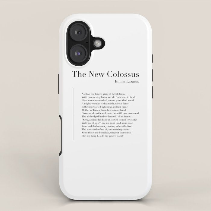 The New Colossus by Emma Lazarus iPhone Case Gallery Image 1