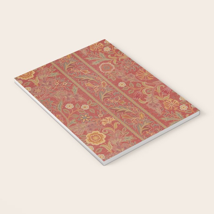 William Morris Vintage Wilhelmina Weave Lethaby Rust Red Notebook Gallery Image 3