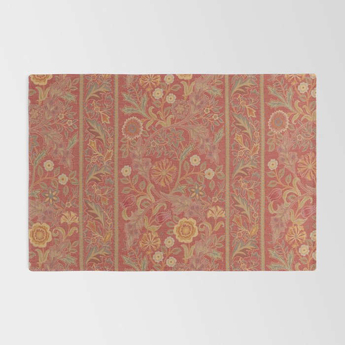 William Morris Vintage Wilhelmina Weave Lethaby Rust Red Rug Gallery Image 2