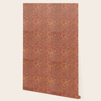 William Morris Vintage Wilhelmina Weave Lethaby Rust Red Wallpaper Gallery Image 2