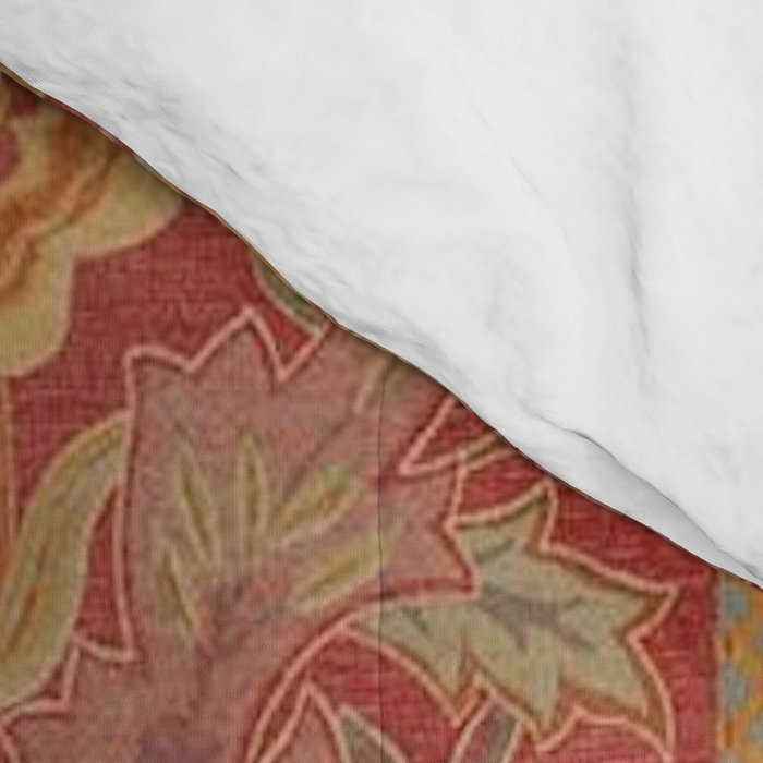 William Morris Vintage Wilhelmina Weave Lethaby Rust Red Comforter Gallery Image 4