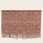 William Morris Vintage Wilhelmina Weave Lethaby Rust Red Wall Hanging Gallery Image 1