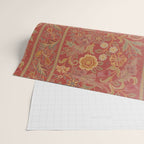 William Morris Vintage Wilhelmina Weave Lethaby Rust Red Wrapping Paper Gallery Image 2