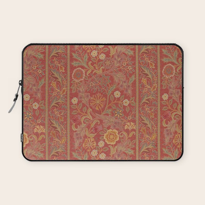 William Morris Vintage Wilhelmina Weave Lethaby Rust Red Laptop Sleeve Gallery Image 1