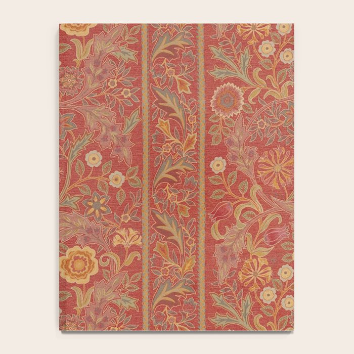 William Morris Vintage Wilhelmina Weave Lethaby Rust Red Notebook Gallery Image 4