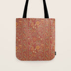 William Morris Vintage Wilhelmina Weave Lethaby Rust Red Tote Bag Gallery Image 1