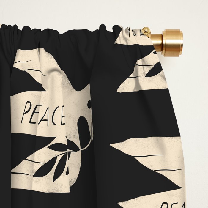Peace Dove Window Curtain Gallery Image 2
