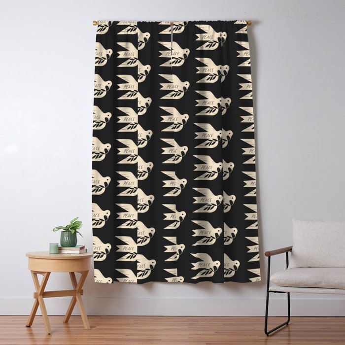 Peace Dove Window Curtain Gallery Image 1