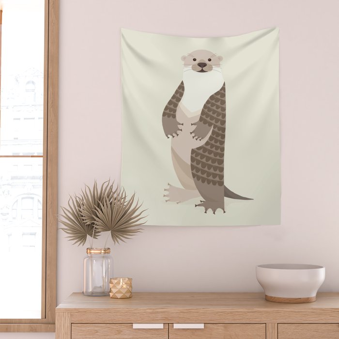Whimsical Otter Wall Tapestry Gallery Image 2