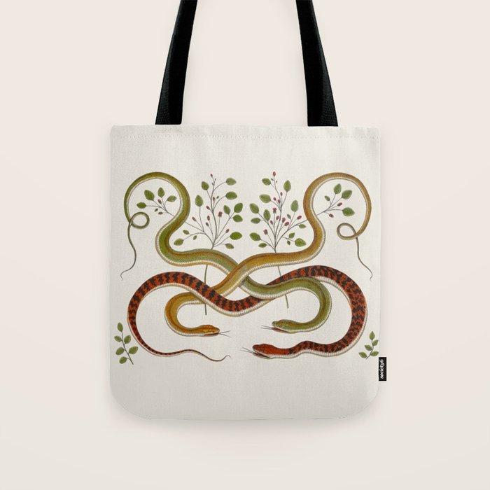 Snakes by Albertus Seba Tote Bag Gallery Image 1