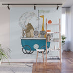 the bath cart Wall Mural Gallery Image 1