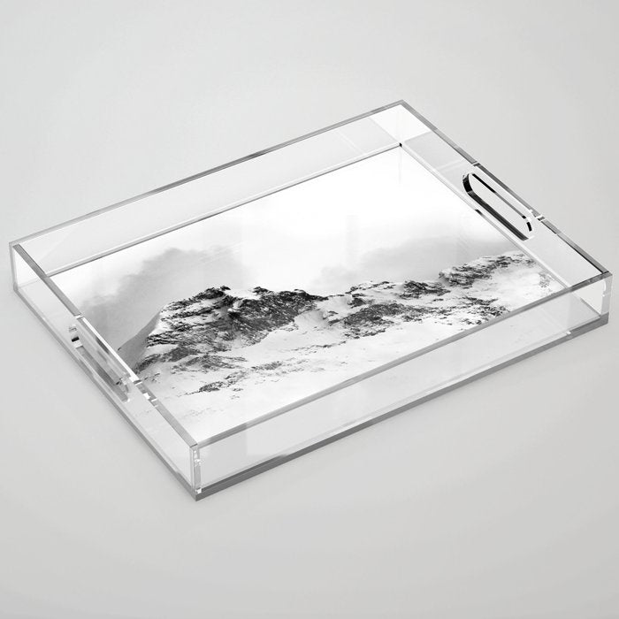 Snowy Peak Acrylic Tray Gallery Image 1