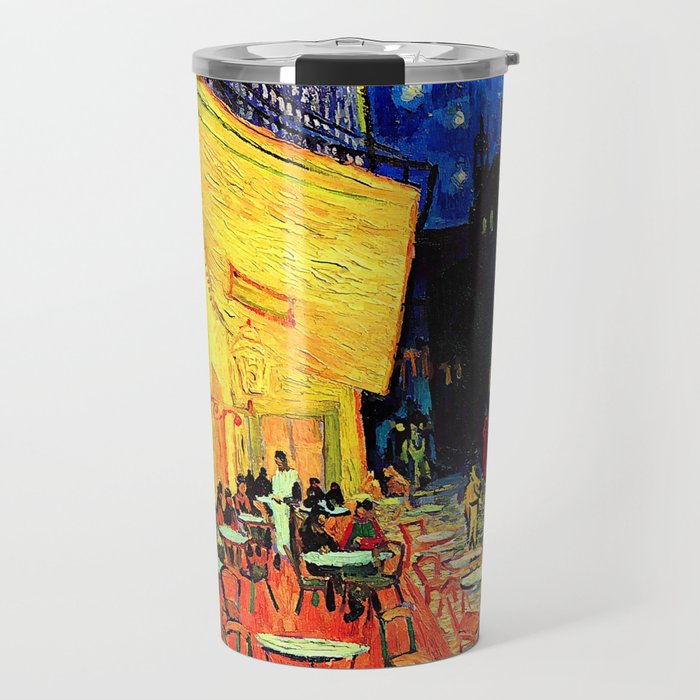 Van Gogh Cafe Terrace Place du Forum at Night Travel Mug Gallery Image 1