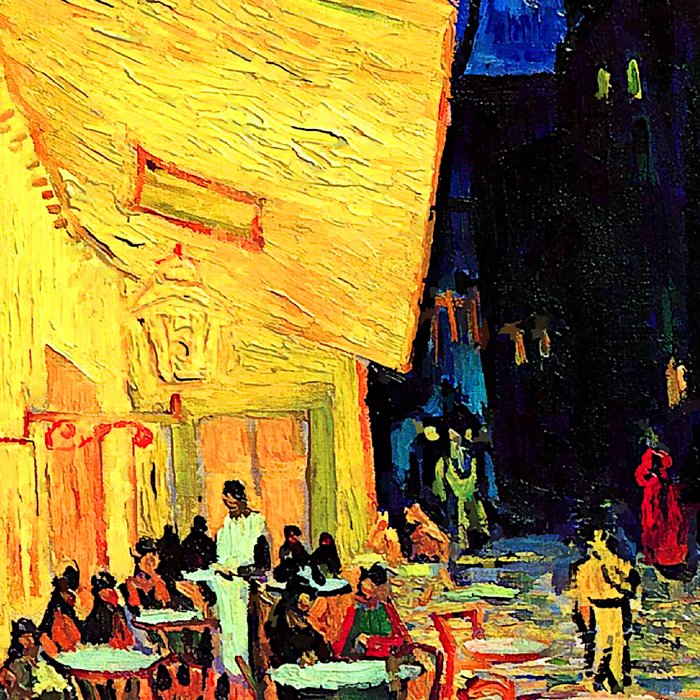 Van Gogh Cafe Terrace Place du Forum at Night Coffee Mug Gallery Image 2