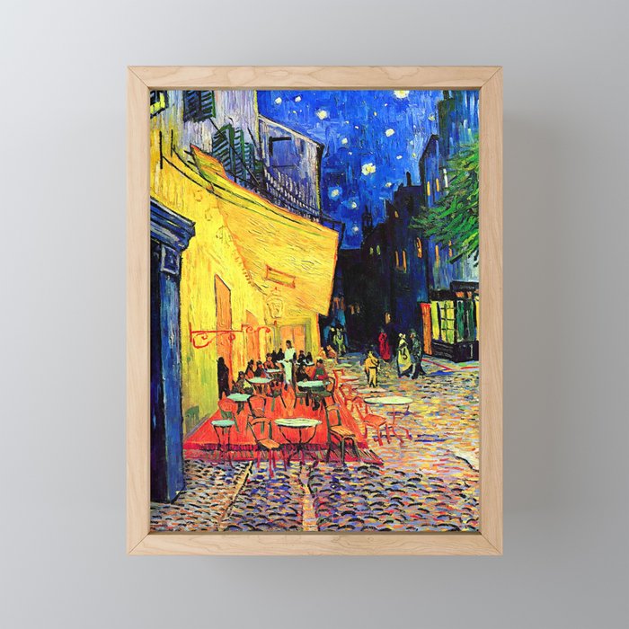 Van Gogh Cafe Terrace Place du Forum at Night Mini Art Print Gallery Image 1