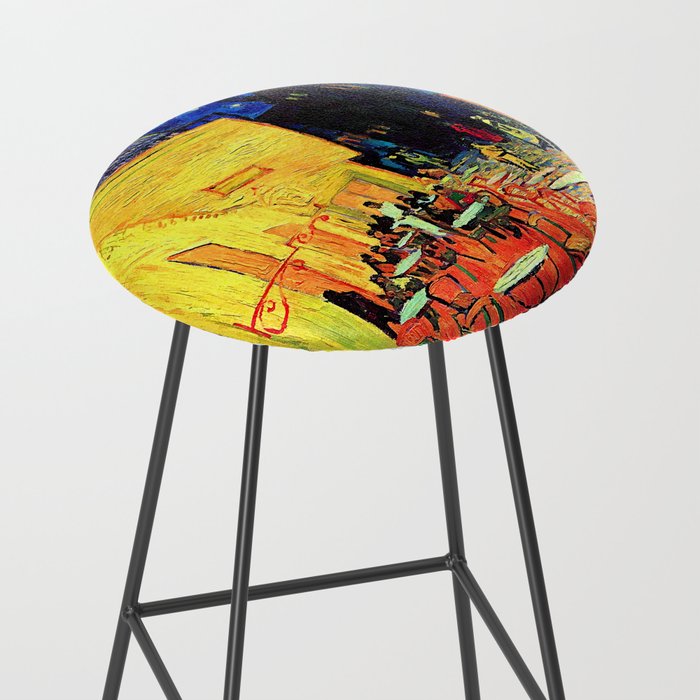 Van Gogh Cafe Terrace Place du Forum at Night Stool Gallery Image 2