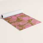 Pink Ginkgo Leaf Pattern Yoga Mat Gallery Image 2